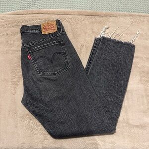Levi's Women's Black Straight Jeans